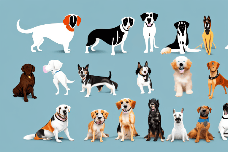 Various breeds of dogs showcasing different personalities