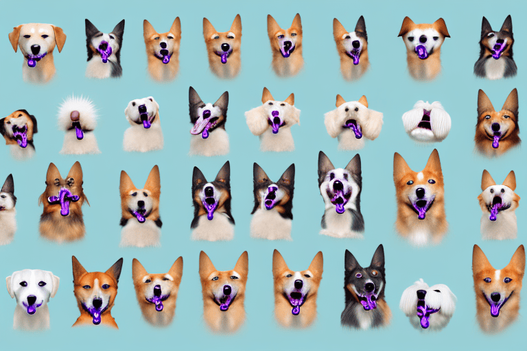 Several different types of dogs