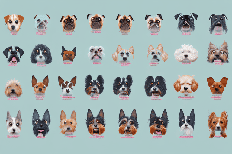 A variety of different dog breeds