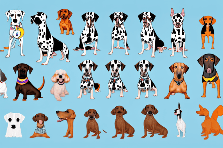 Various dog breeds that start with the letter 'd'