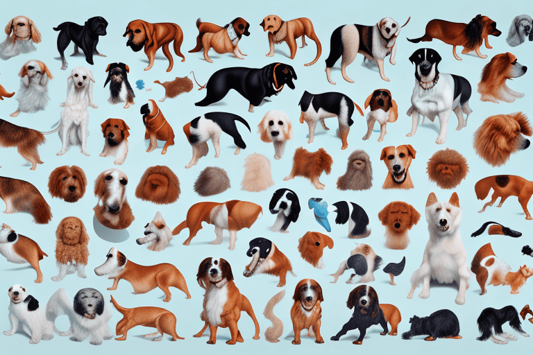 A variety of distinct dog breeds