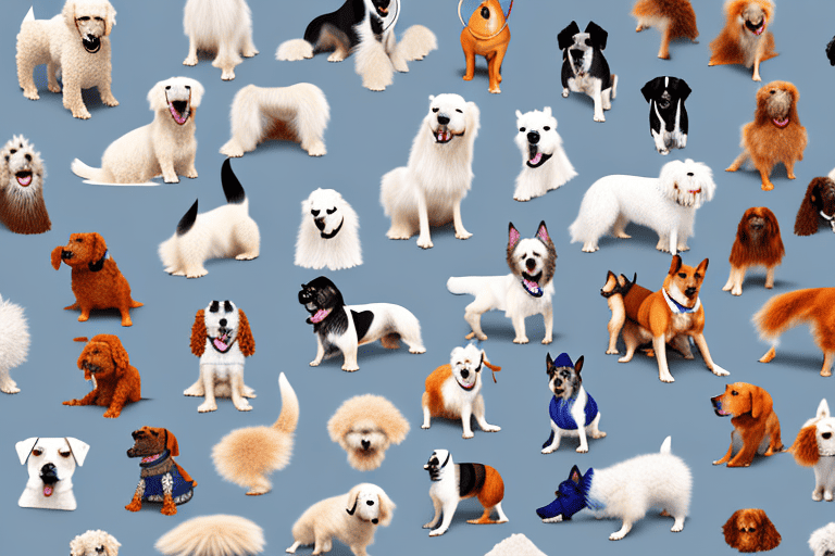 Various types of dogs