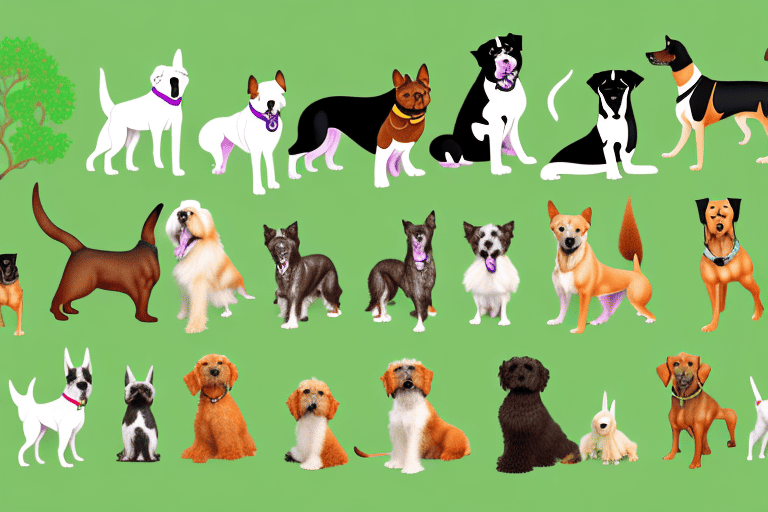 Several distinct types of dogs