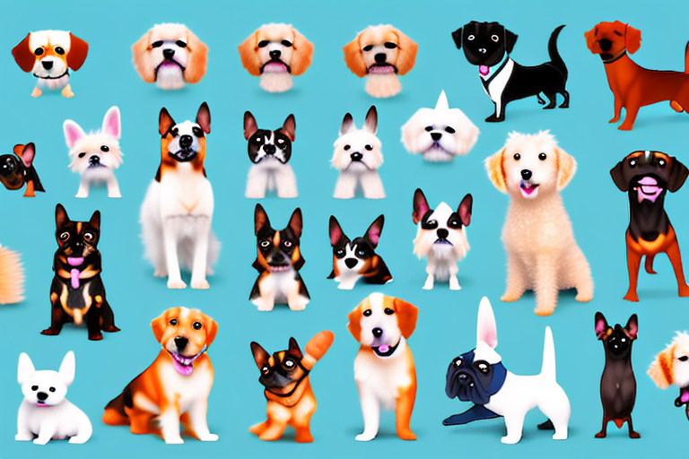 Various types of adorable dogs