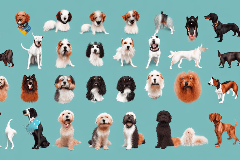 A variety of distinct dog breeds