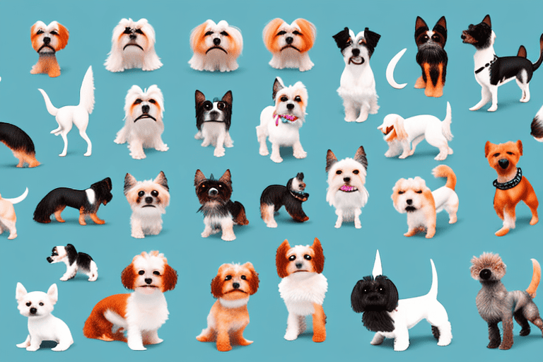 Various small dog breeds