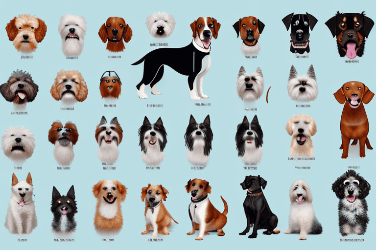 Various dog breeds from around the world