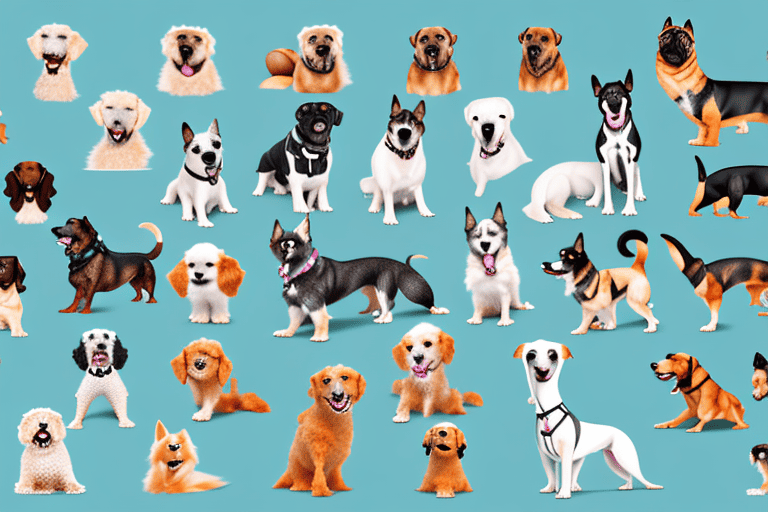 Various types of dogs