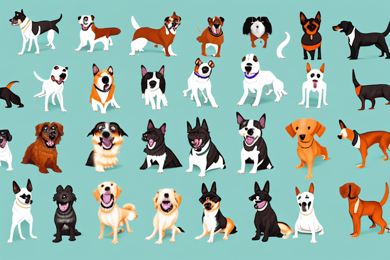 Various types of dogs