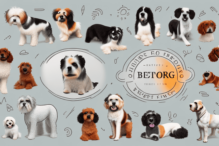 Several different breeds of dogs