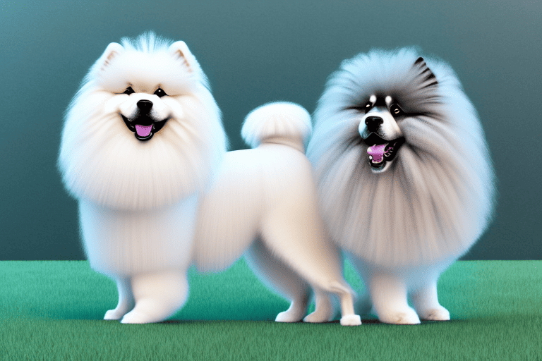 Several different types of fluffy dogs