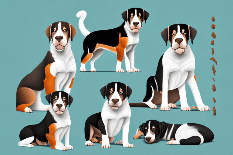 Four distinct swiss mountain dogs