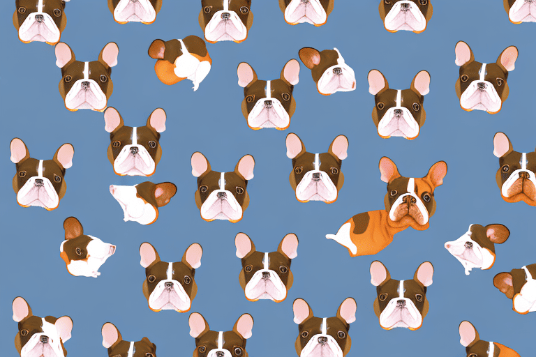 Several distinct french bulldogs