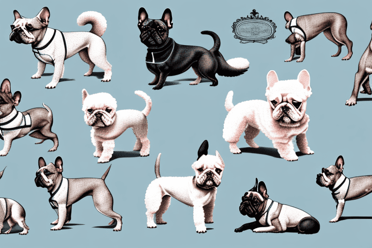 Several different types of french dogs