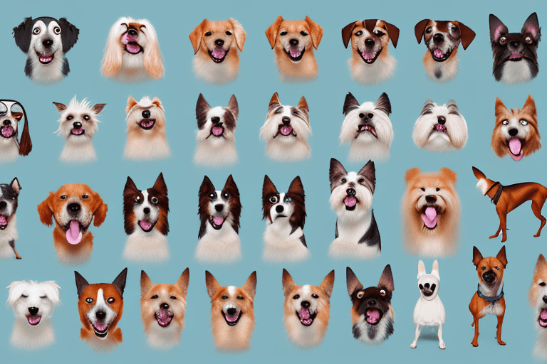 Ten different dog breeds