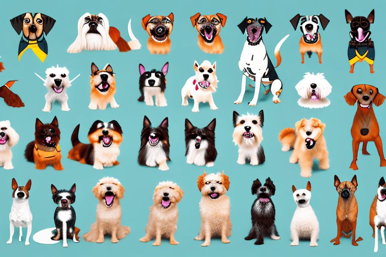 Ten different types of dogs