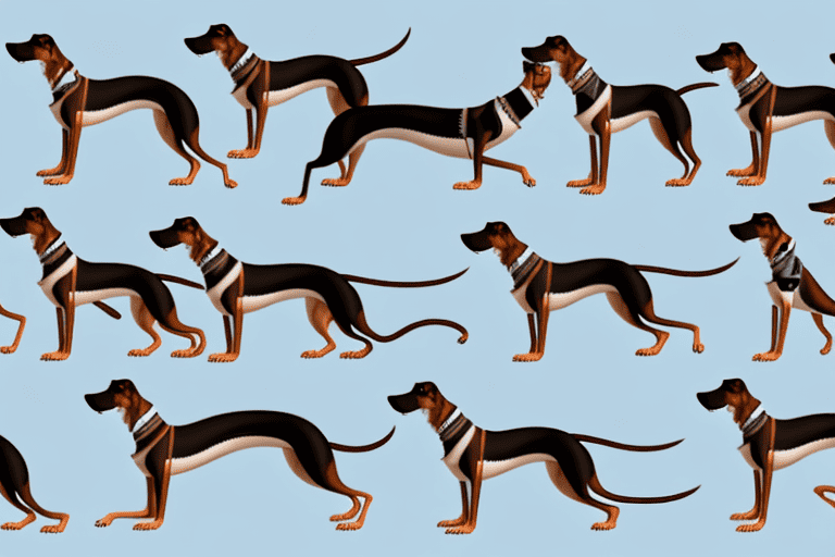 Several different types of greyhound dog breeds in various poses