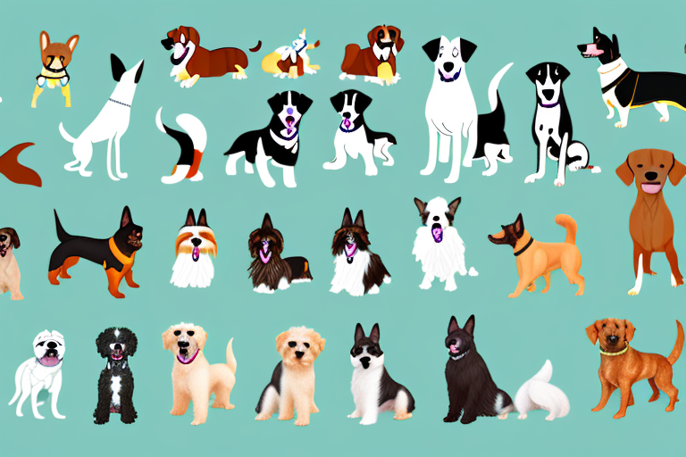 Various types of dogs