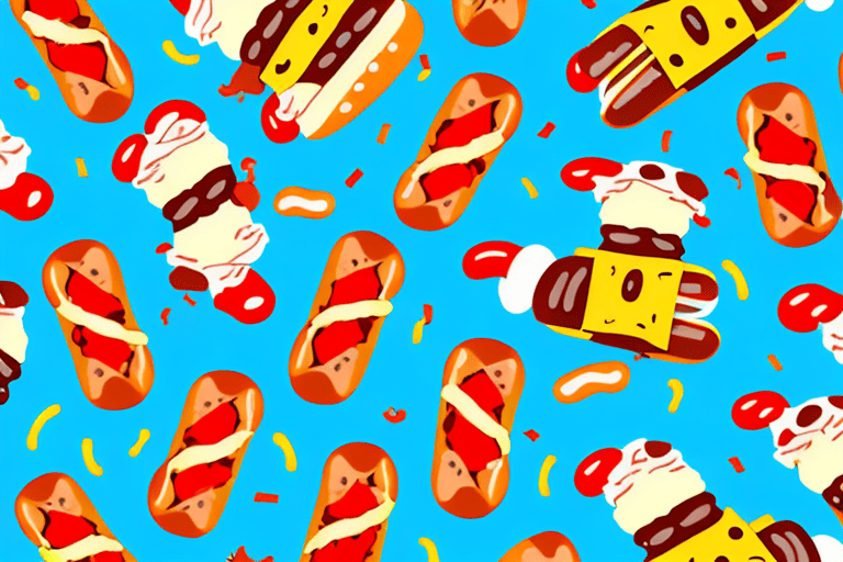 A variety of hot dog type dogs