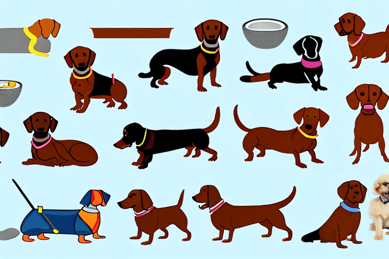 A variety of different dog breeds