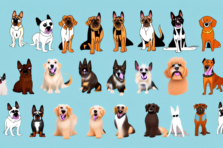 Various types of dogs