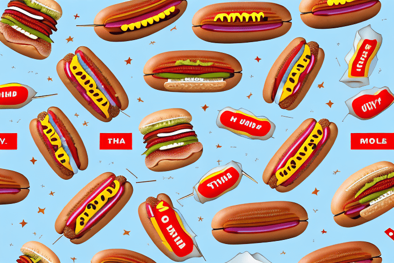 Various types of hot dogs