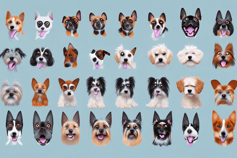 A variety of different dog breeds