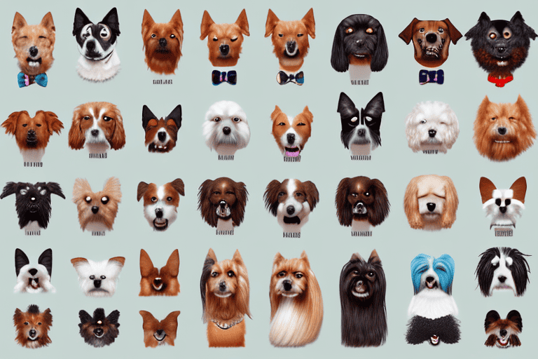 Various distinct dog breeds from around the world