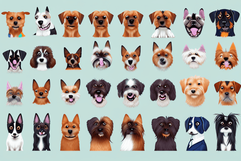 Various types of dogs from different breeds