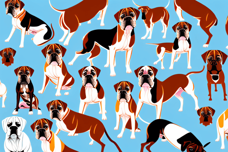 Several distinct types of boxer dogs showcasing their unique characteristics and differences