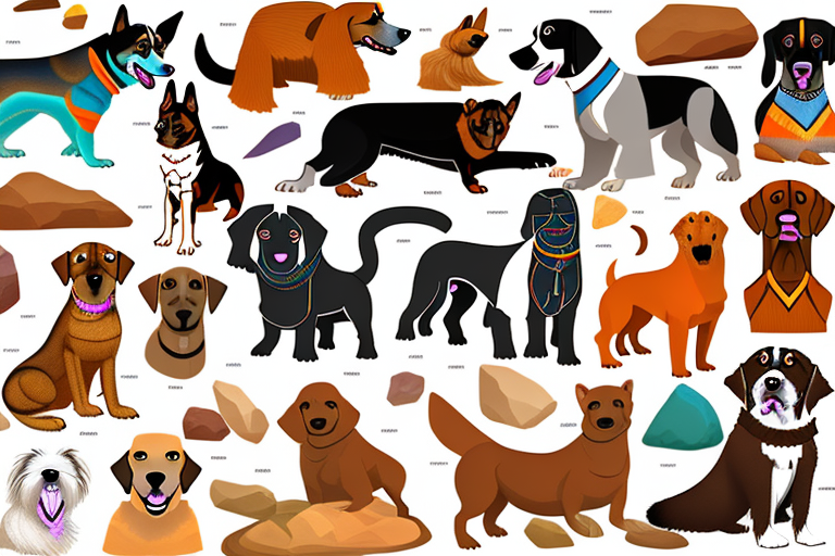 Various types of dogs native to india