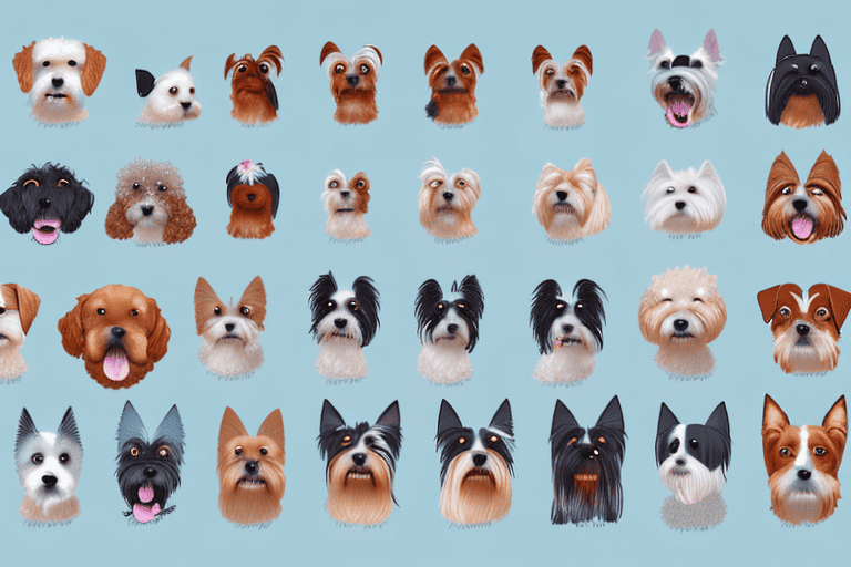 A variety of different dog breeds