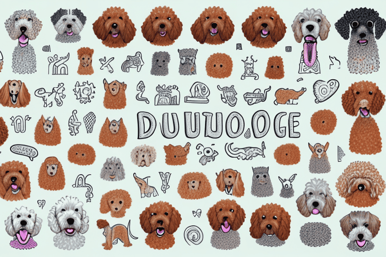 A variety of different doodle dog breeds