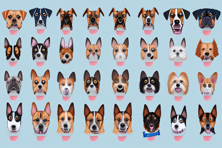 A variety of different dog breeds