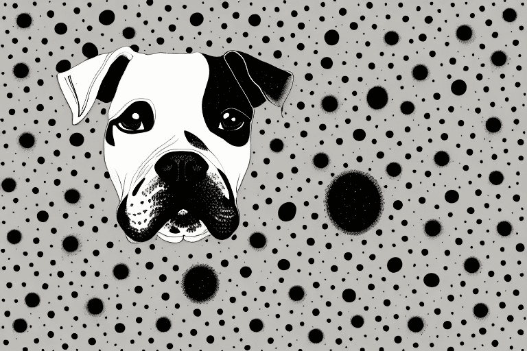 A specific breed of dog showcasing black spots on its fur