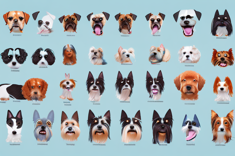 A variety of different dog breeds