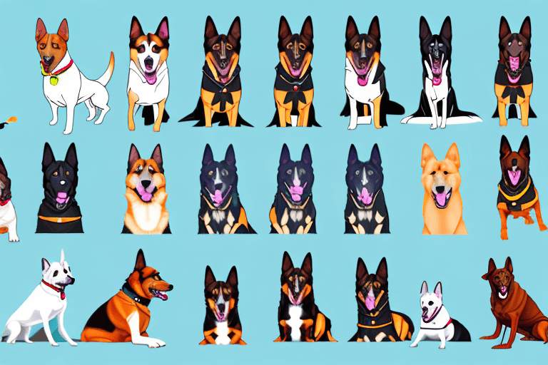 Various types of k9 dogs