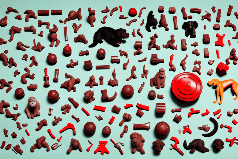 Several different types of kong toys