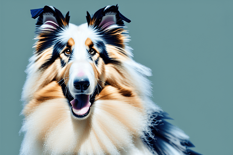 A rough collie dog