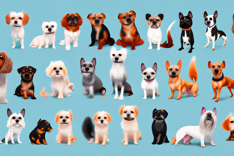 Several different types of small dog breeds