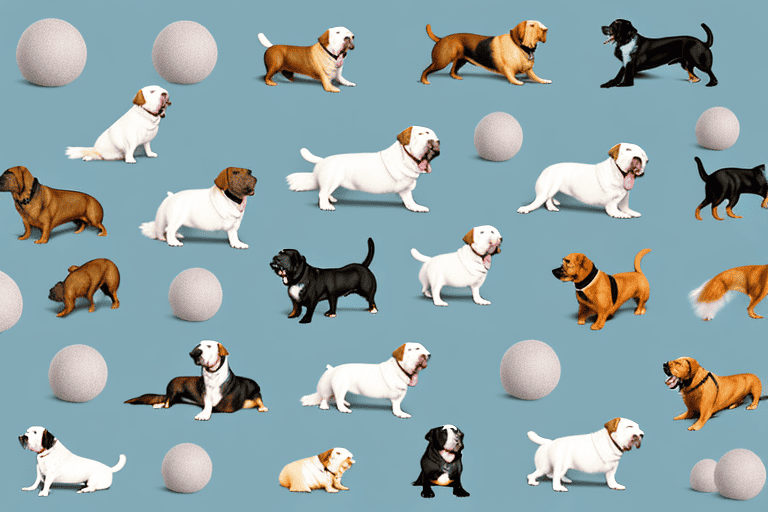 Several different types of dogs