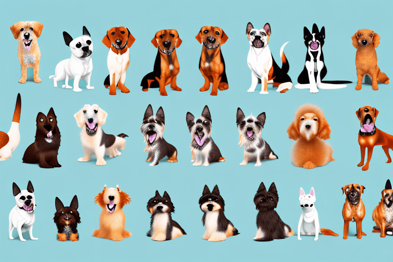 Various types of dogs