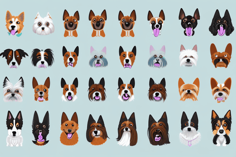 Various types of dogs in different shapes