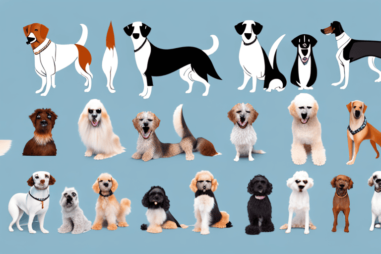 A variety of elegant and well-groomed dogs