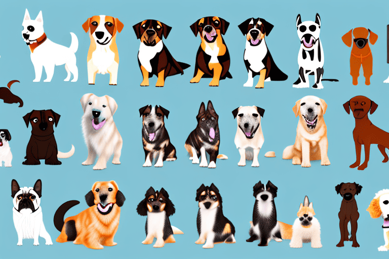 Various types of dogs