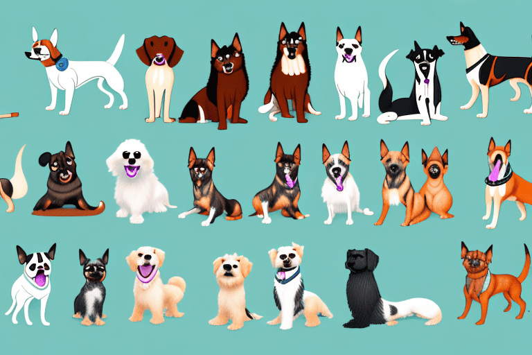 Various types of dogs