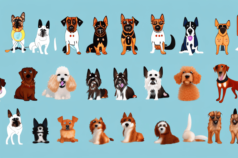 Various types of dog breeds