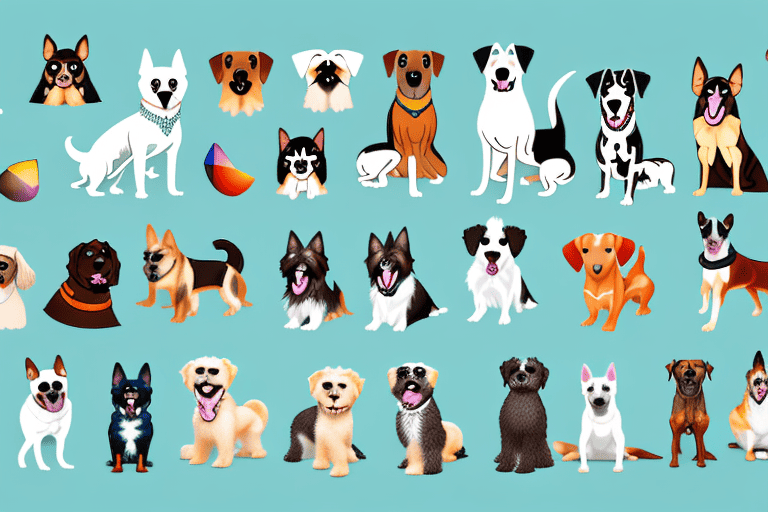 Various types of dogs