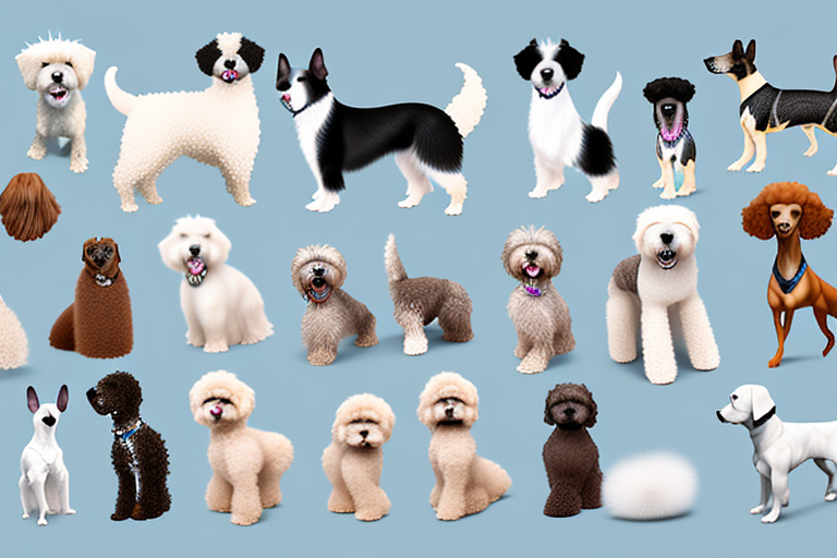 Various types of hypoallergenic dogs of different sizes and breeds