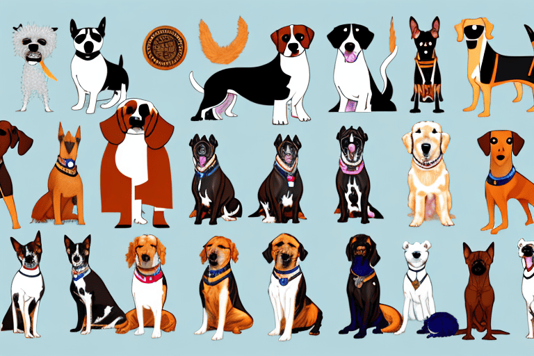 Various types of dogs